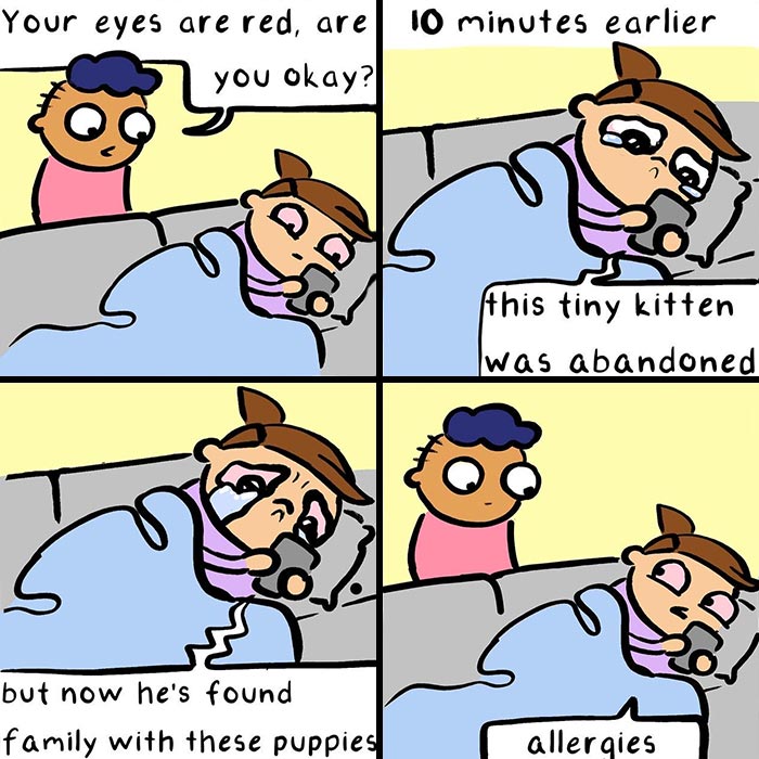 50 Silly-Spooky Comics Depicting My Love For All Things Books, Cats, And Queerness