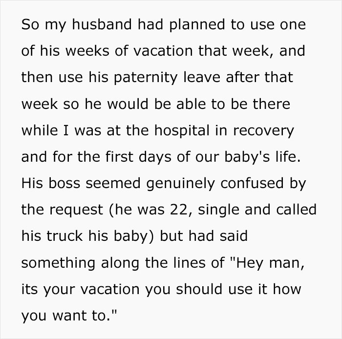 New Dad Can't Get His 22-Year-Old Boss To Approve His Paternity Leave, Comes Up With A Genius Malicious Compliance Plan New Dad Can't Get His 22-Year-Old Boss To Approve His Paternity Leave, Comes Up With A Genius Malicious Compliance Plan