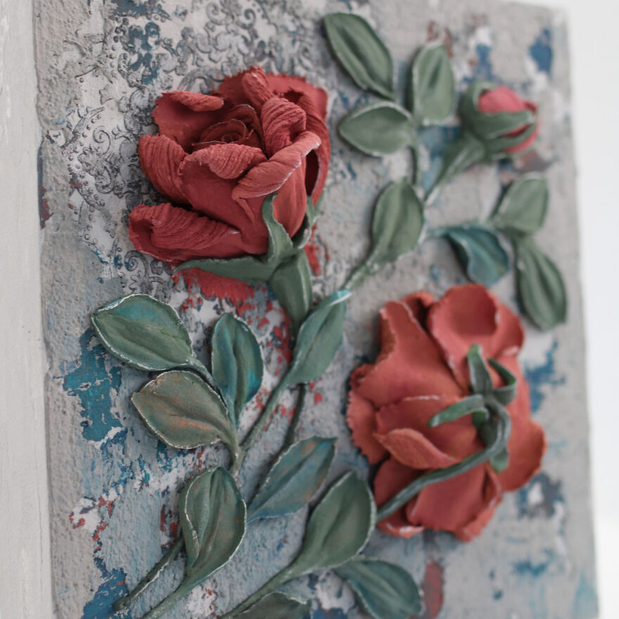 Volumetric Paintings From Decorative Plaster
