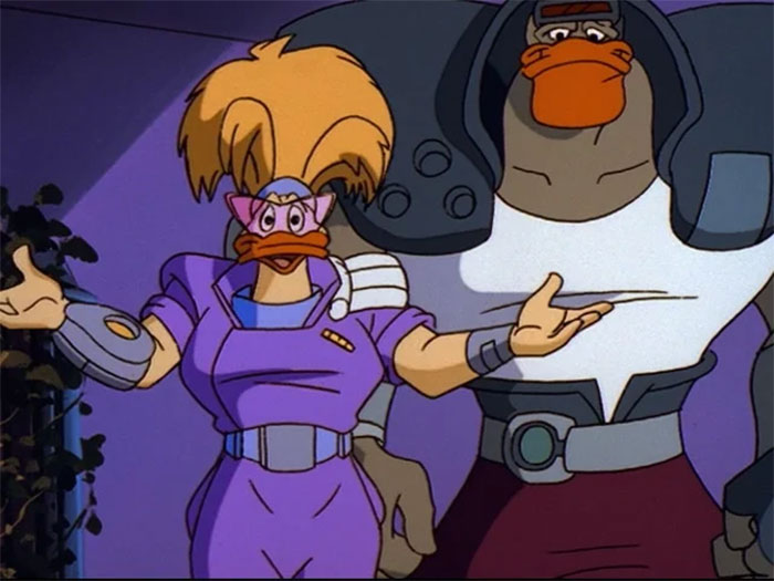 The Mighty Ducks cartoon with Grin 