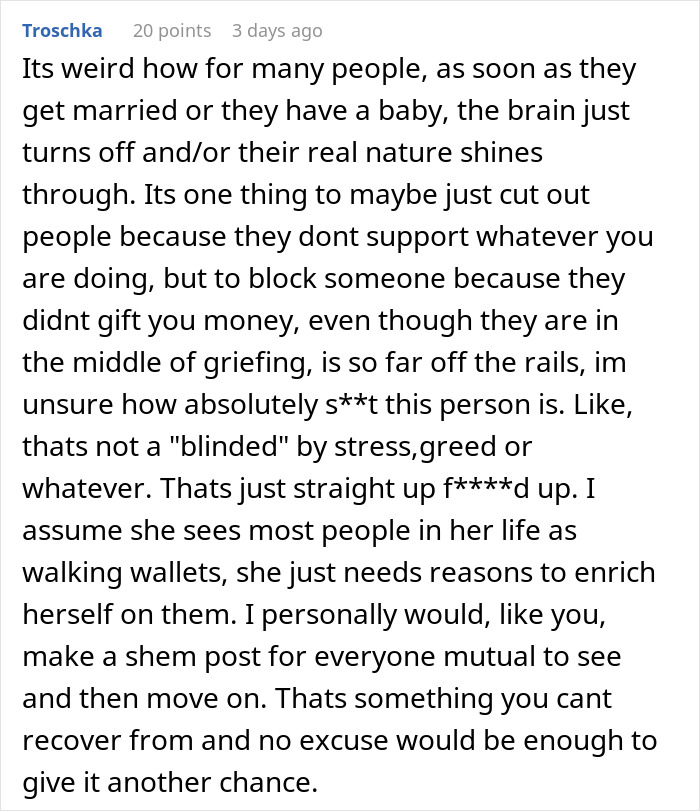 'Friend' Blocks Grieving Woman Because She Didn't Contribute To Her Diaper Fund, It Prompts People To Share Their Stories Of Fake Friends