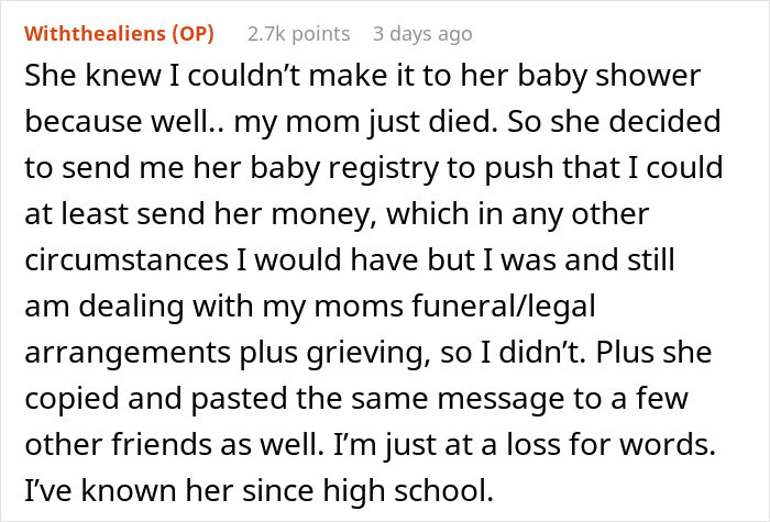 'Friend' Blocks Grieving Woman Because She Didn't Contribute To Her Diaper Fund, It Prompts People To Share Their Stories Of Fake Friends