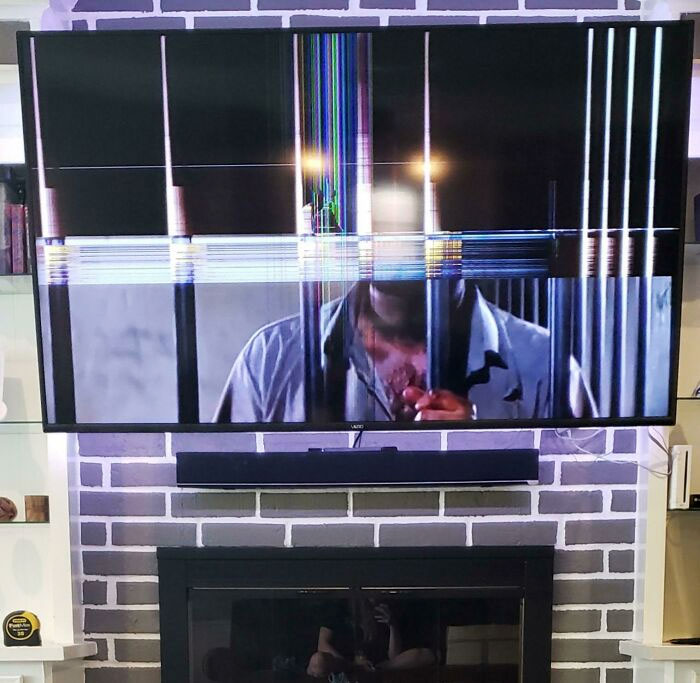 Bought Our 7-Year-Old A Wii For Christmas Along With Wii Sports. Guess What Just Went Flying Off His Wrist