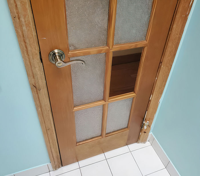 The Kid Decided To Open The Door By Kicking It