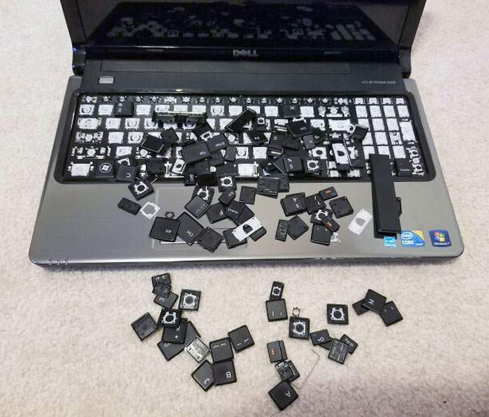 Came Home To My 3-Year-Old "Fixing" My Laptop
