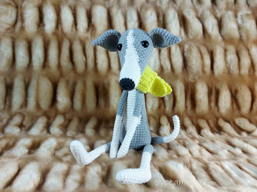 I Created An Amigurumi Pattern To Crochet Cool Greyhound Dogs. Just Look At How Cute They Are!