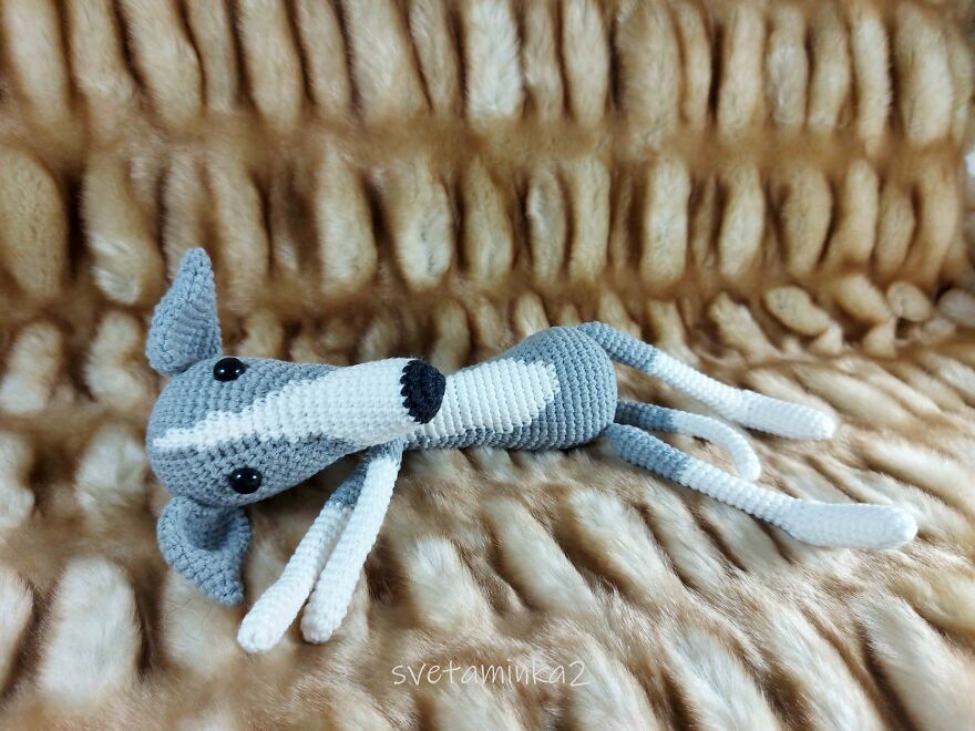 I Created An Amigurumi Pattern To Crochet Cool Greyhound Dogs. Just Look At How Cute They Are!