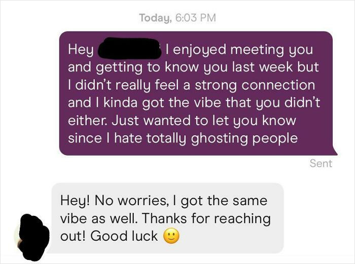 This Is Literally All You Need To Do After A Less Than Ideal Date. Takes Just A Minute And It’s Far Better Than Ghosting