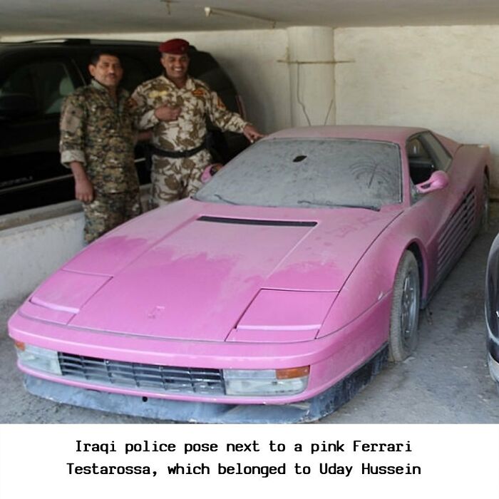 Suddam Hussein Once Burned His Son Uday's Car Collection, Consisting Of Hundreds Of Rare, Luxury Cars, As Punishment For Uday's Shooting At A Dinner Party, Which Killed Several People And Injured Saddam's Half-Brother