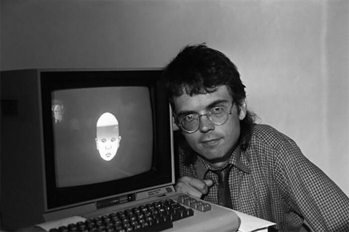 This Is What Somebody Who Knew What A Computer Was In The ’80s Looked Like. The Mullet Was Mandatory, The Tie Was Rare