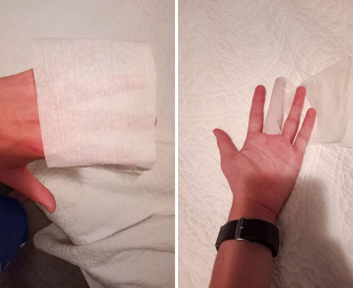 The Most Absurdly Thin Toilet Paper I Have Ever Seen. Found In My Airbnb