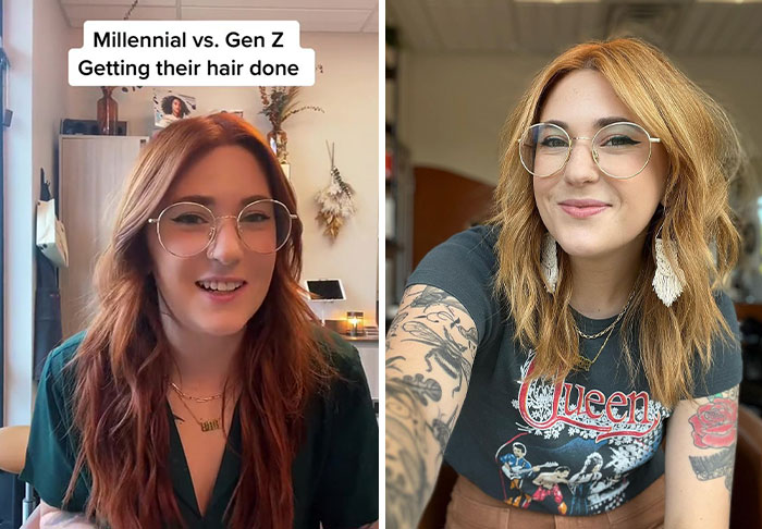 People Are Cracking Up At The Accuracy Of This Hairstylist Jokingly Describing Millennials Vs. Gen Z At The Hair Salon