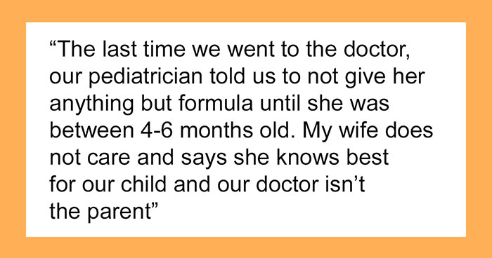 “She Lied”: Dad Tells Pediatrician The Truth About What His Wife Has Been Feeding Their 2-Month-Old Daughter