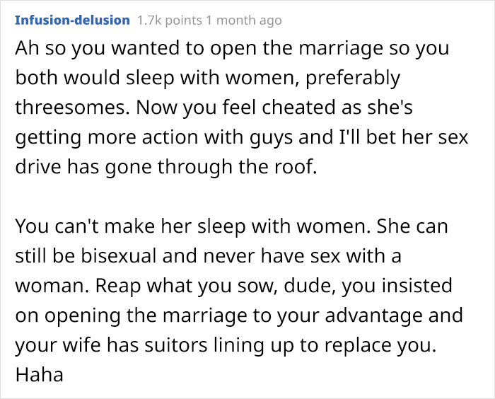 Guy Begs Wife For An Open Marriage, Changes His Mind After Getting Exactly What He Asked For