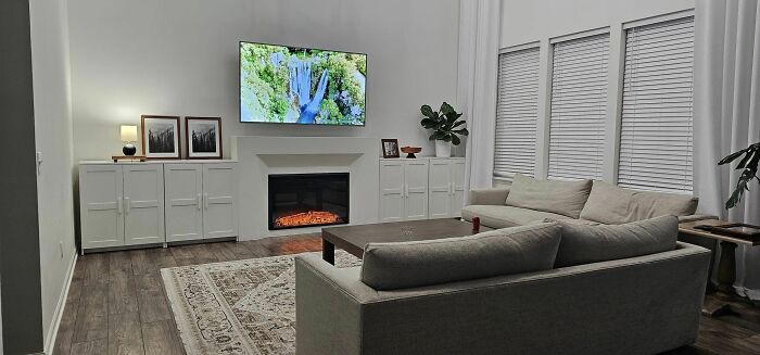 We Just Put Together 4 Brimnes Cabinets! Such A Great Option vs. Builtins. I Was Thinking About Swapping Out The Pulls But I Think They Are Ok As Is