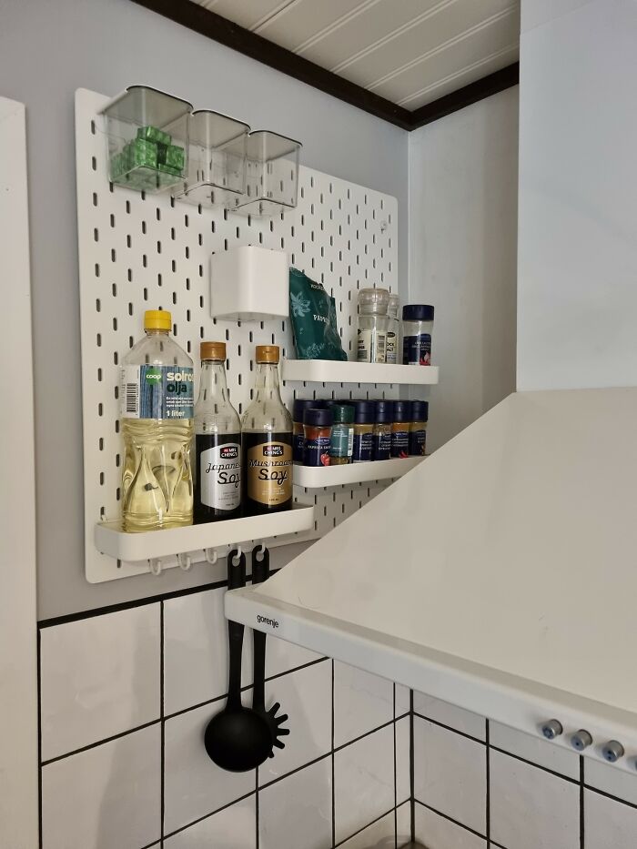 Finally Got Some Storage For Spices And Stuff In My Tiny, Tiny Kitchen