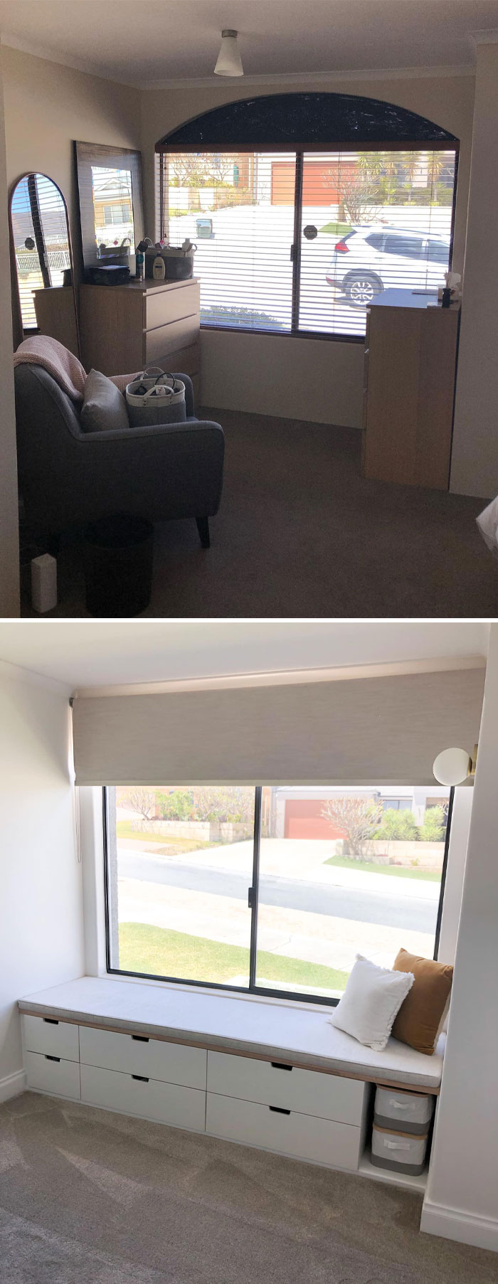 The Window Seat I Built In My Bedroom, Using The Nordli Drawers