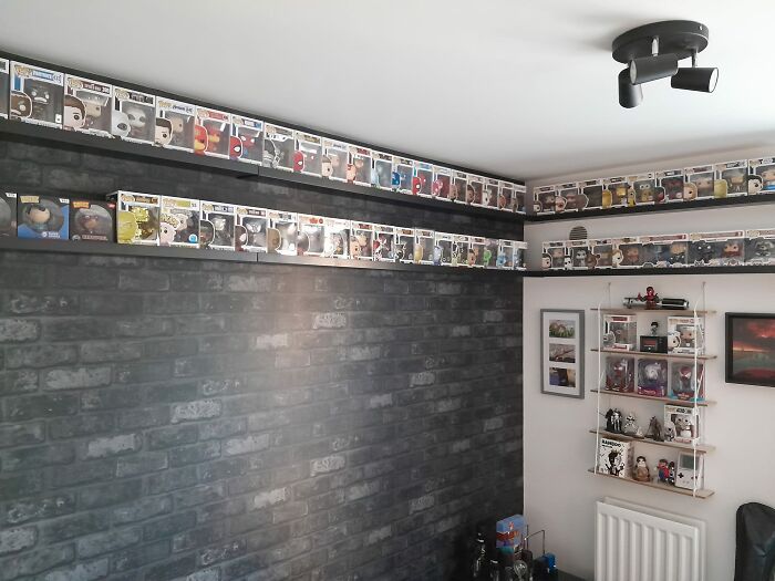 IKEA Picture Shelves Are The Perfect Fit For Displaying Boxed Funko Pops