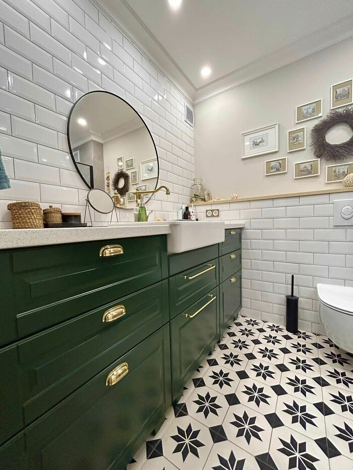 IKEA Kitchen Cabinets In The Bathroom