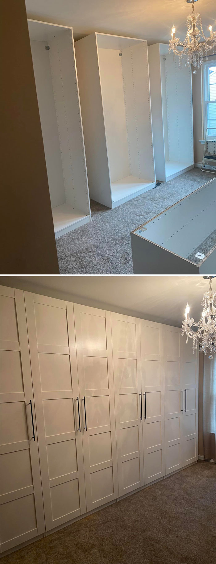 We Recently Downsized And Was In Need Of Closet Space For Clothes. We Decided On The Pax System For One Of Our Spare Bedroom Walls