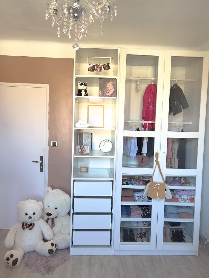 IKEA Dressing Made To Our Liking With Many Modules And Internal Lighting