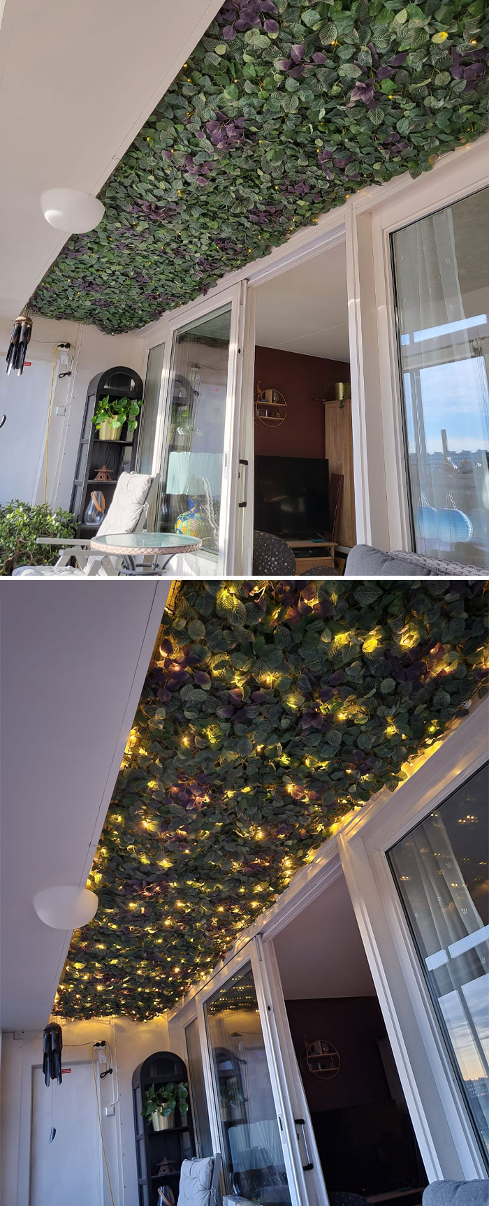 I Used Fejka Plant Tiles To Decorate My Veranda Roof