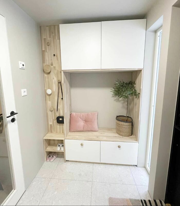 I Recently Made This Bookcase Out Of Pass Modules For Our Little Hallway