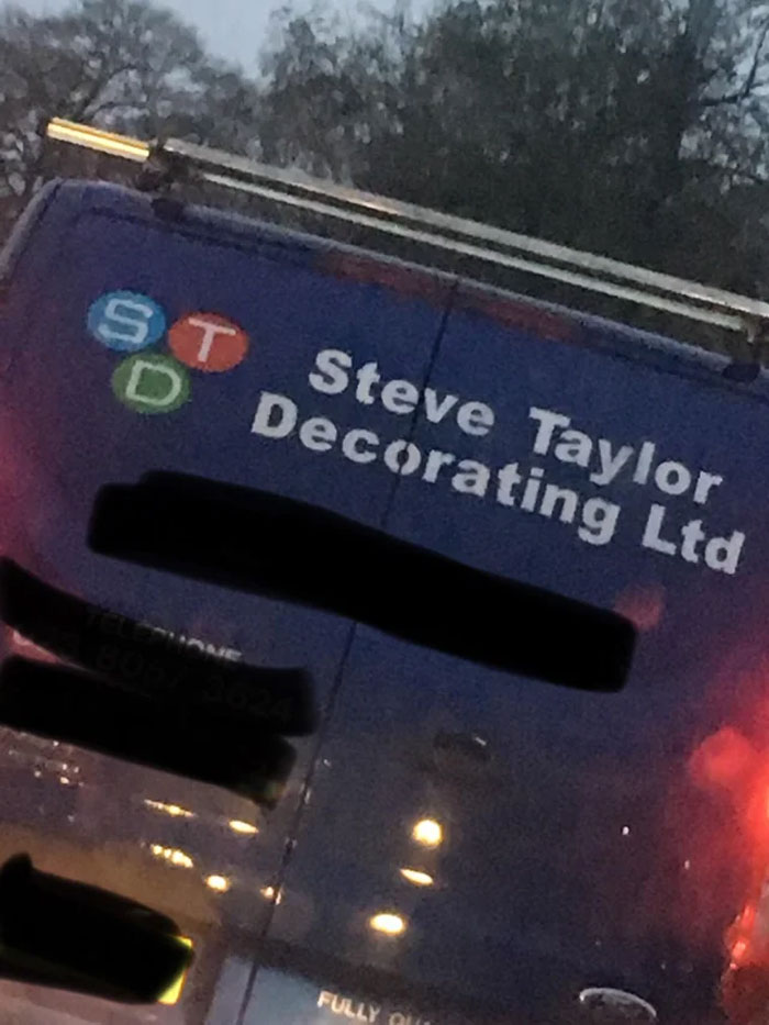 Was Stuck Behind This Unfortunate Logo Today
