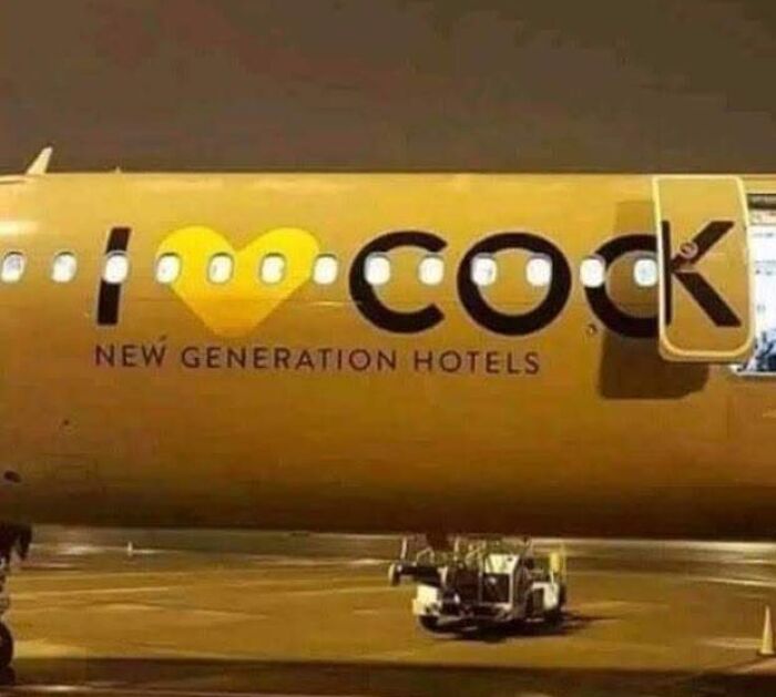 Unfortunate Door/Logo Placement On This Plane
