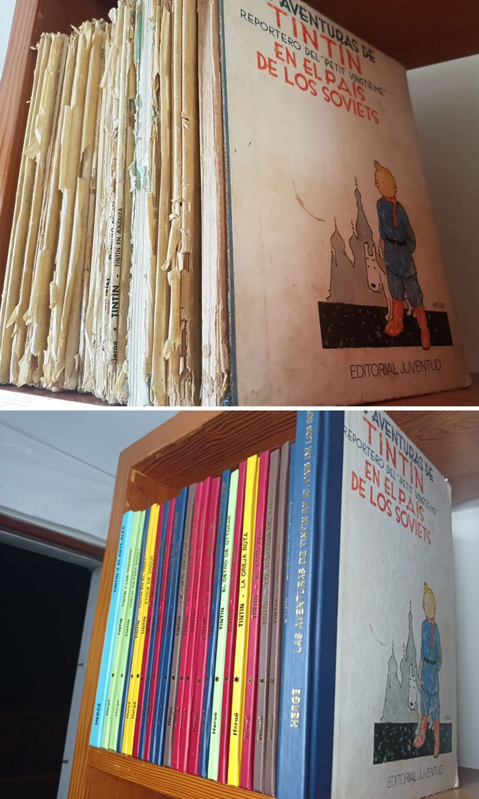 Staring At My Recently Restored Tintin Childhood Collection