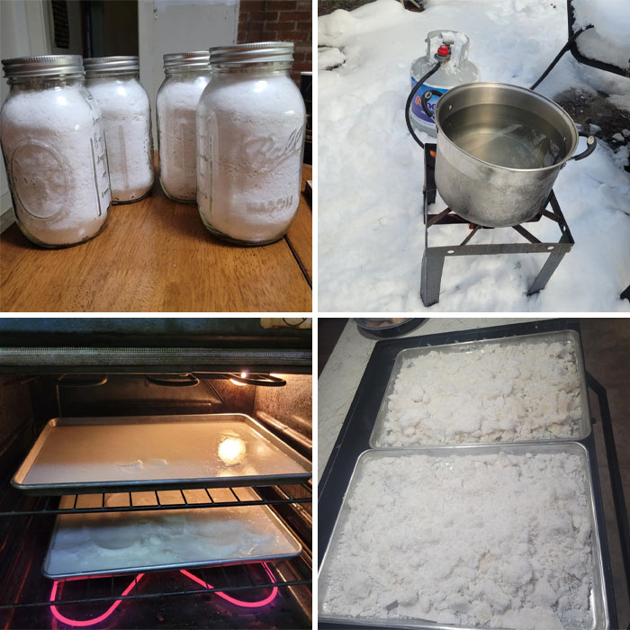 4 Quarts Of Sea Salt From 30gallons Of Seawater