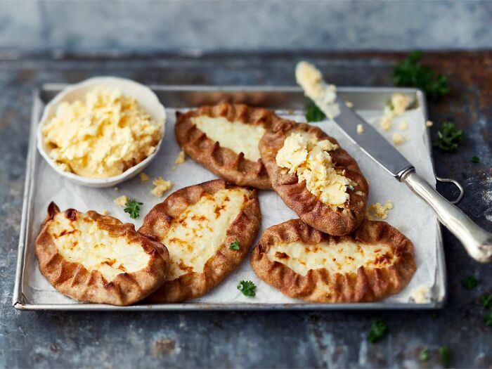 Karjalanpiirakka Ja Munavoi. Karelian Pasty With Egg Butter (Finland)