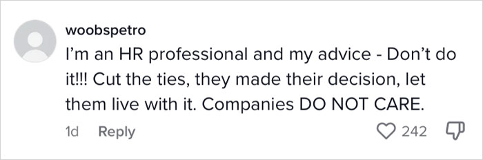Woman Gets Fired, CEO Contacts Her And Asks Her To Do Some More Work For A Pay Where She Would Be Losing Money