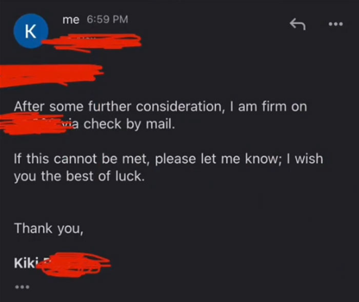 Woman Gets Fired, CEO Contacts Her And Asks Her To Do Some More Work For A Pay Where She Would Be Losing Money