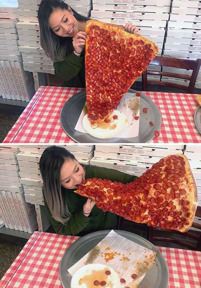 The 2-Foot-Long New York Pizza (Pizza Barn Yonkers)