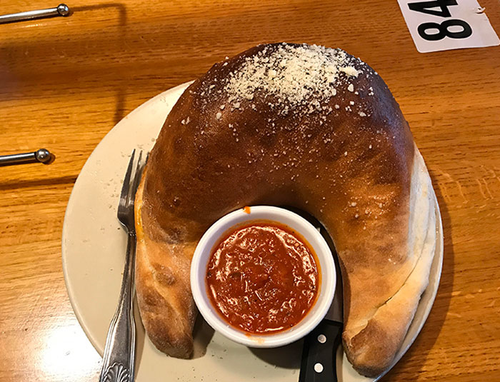 Absolute Unit Of A Calzone Found At Best Italian Restaurant, Gatlinburg, TN