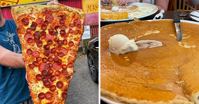 50 Times People Just Had To Document These Insanely Large Portions Of Food They Received In The US