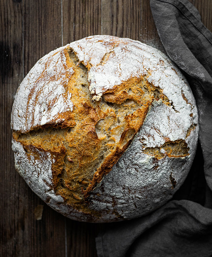 Close up picture of bread