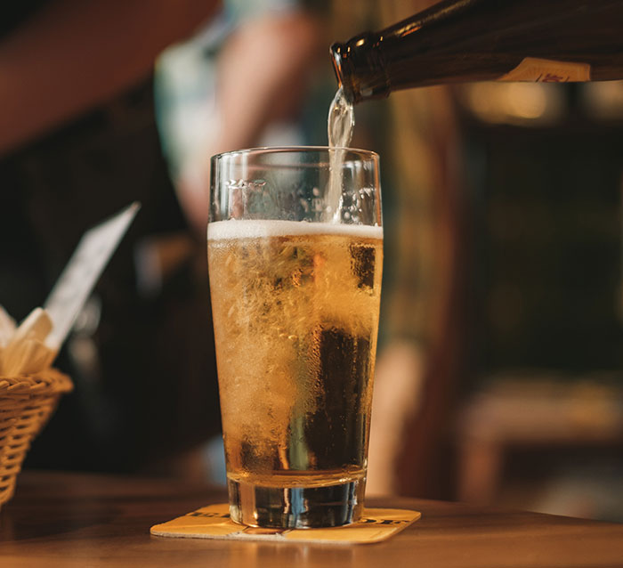 Picture of beer in the cup