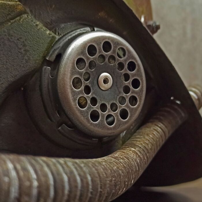 I Upcycled A Vintage Fireman's Helmet By Making It Into A Post Apocalyptic-Looking Mask