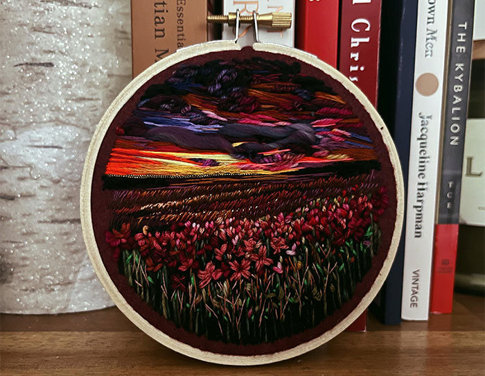I Am A Textile Artist And I Create Tonal Impressionism Embroideries (14 Pics)