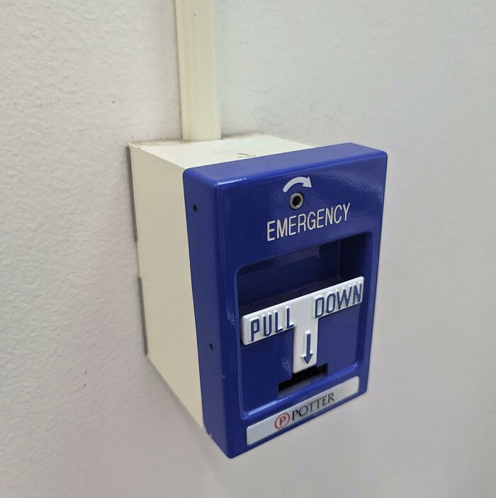 A Blue Fire Alarm I Saw