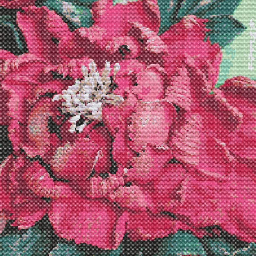 I Create Paintings From Decorative Plaster, And Cross-Stitch Patterns From Them. I Share The Result.