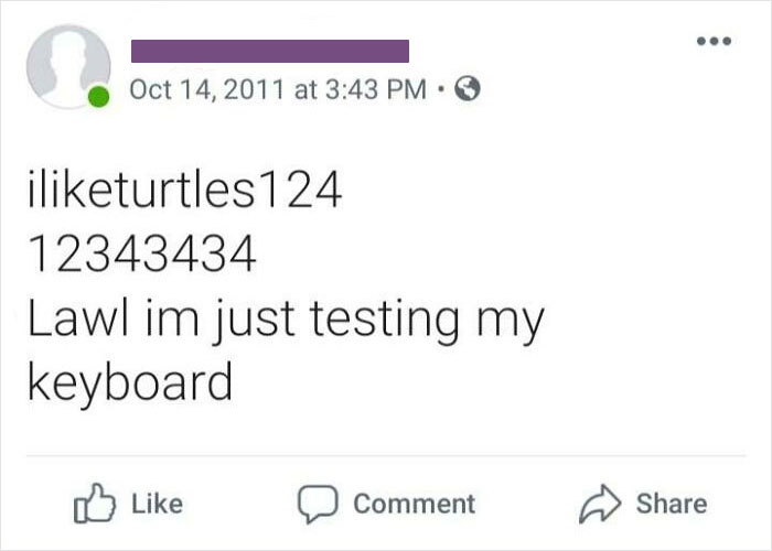 I Was Looking Through All My Facebook Posts, And Found This From When I Was 11