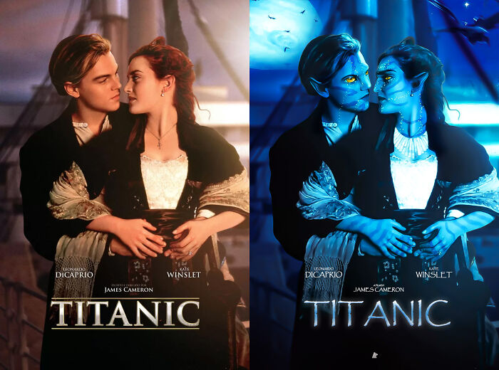 The Movie Poster For "Titanic"