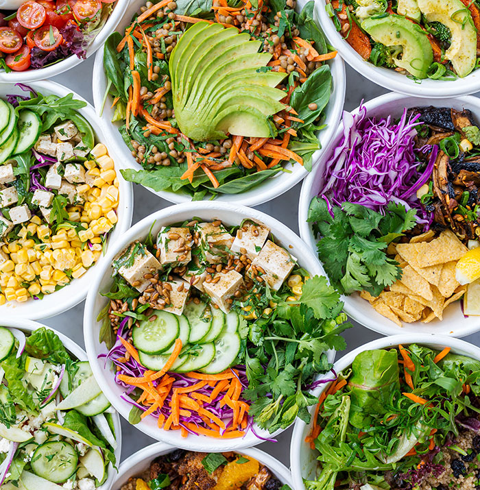 Different kind of healthy food