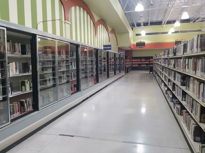 One Of Our Local Libraries Moved Into An Old Marsh Supermarket