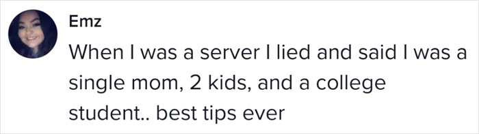 "I Do Not Have Children": Waitress Shares How Faking Having Kids Gets Her Bigger Tips