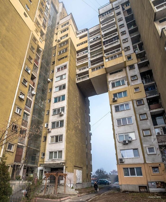 Tower Bloks 67-68, (Modified Type Series Bs-69-Sf-Ud) Druzhba 1 Development, Iskar District Sofia, Bulgaria Built Between 1977-1983