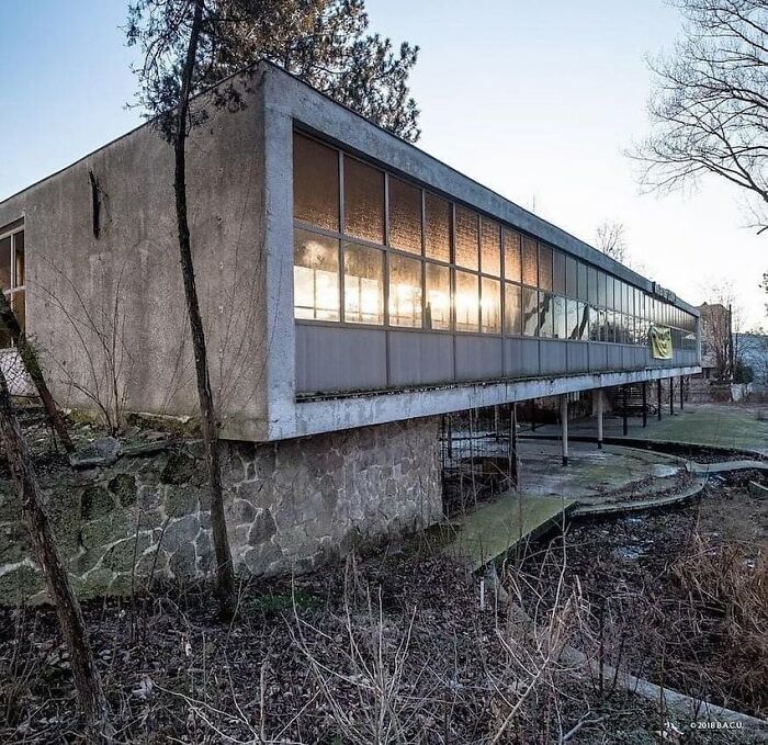 Restaurant Cosmos, (Initially Built As A Canteen For The Hotel Cosmos) Eforie-Sud, Romania. Built In The 60's